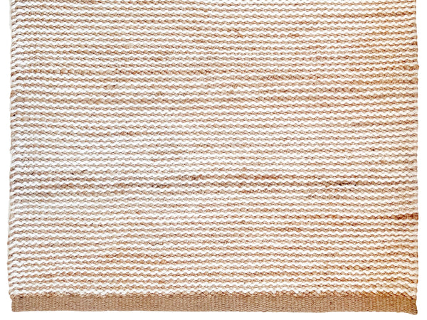 Handwoven Jute Wool Rug / Runner