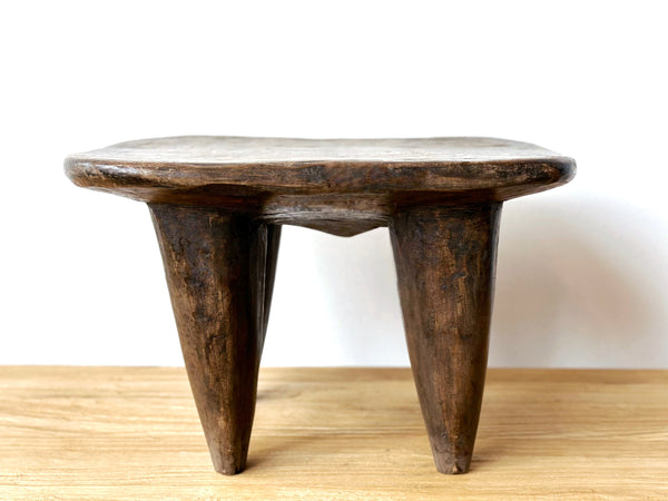 Handcarved Vintage African Small Stool