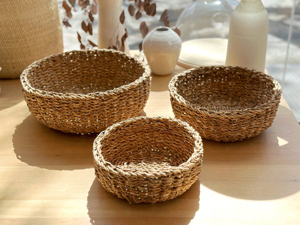 Handwoven Basket Bowls