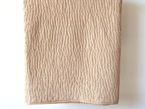 Handstitched Organic Cotton Quilt Bed Blanket