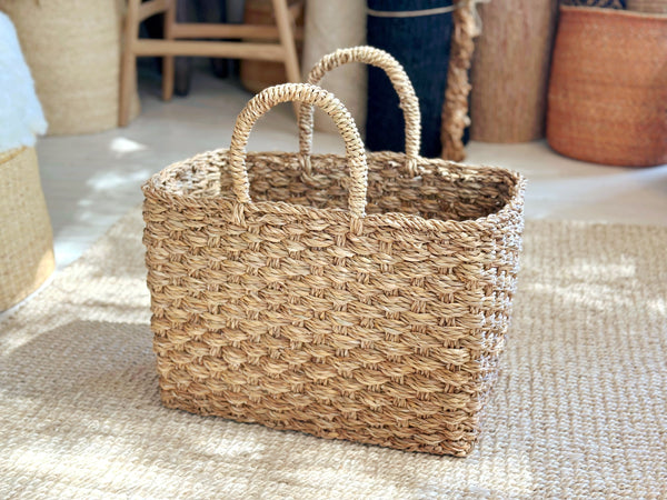 Handwoven Basket Rectangle Small