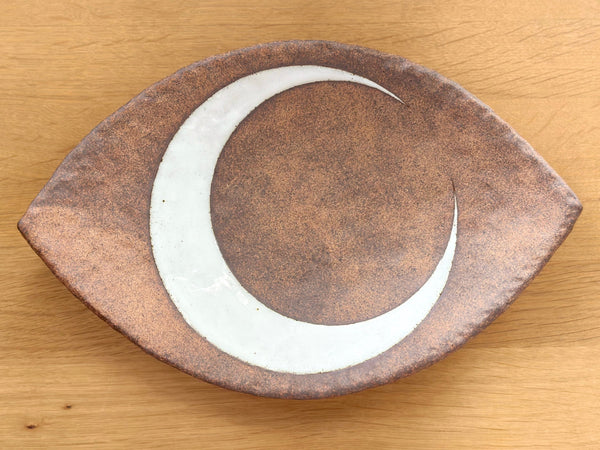 Hand-Painted Ceramic Eye Dish Large