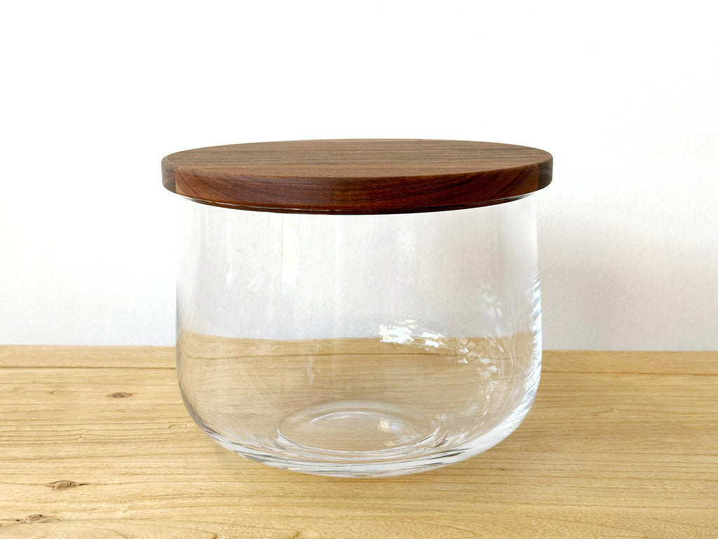 Handblown Glass Lidded Bowl