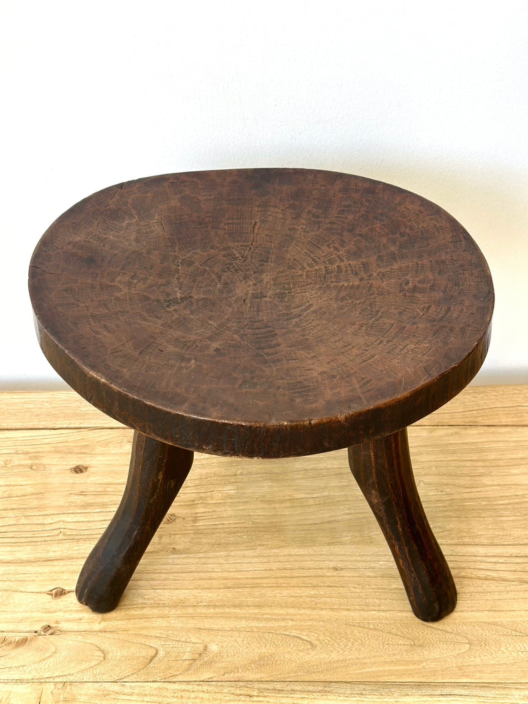 Handcarved Vintage African Stool