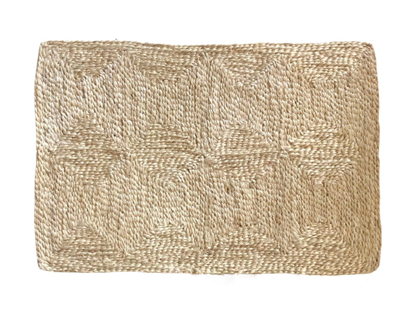 Handwoven Jute Small Mat - Natural