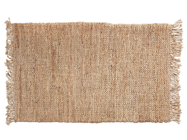 Handwoven Jute Rug with Tassels