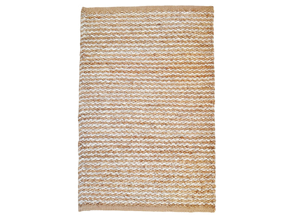 Handwoven Jute Wool Rug / Runner