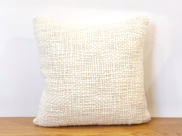 Handspun Natural Wool Pillow