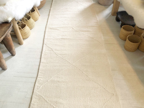 Handknotted Wool Runner - 2'9"W x 10'2"L