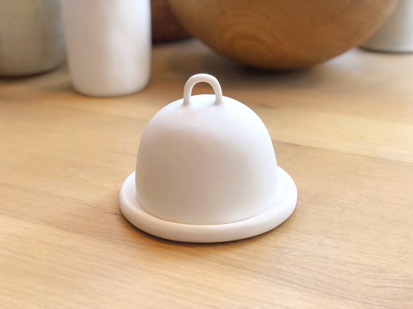 Hand-Sculpted Resin Butter Dish