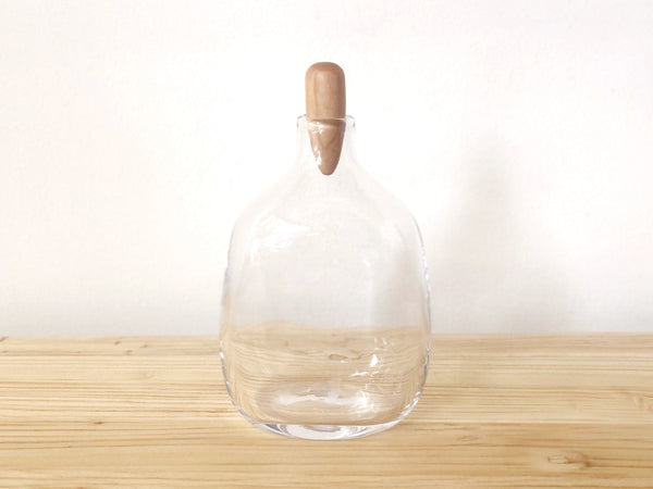 Handblown Glass Decanter Short