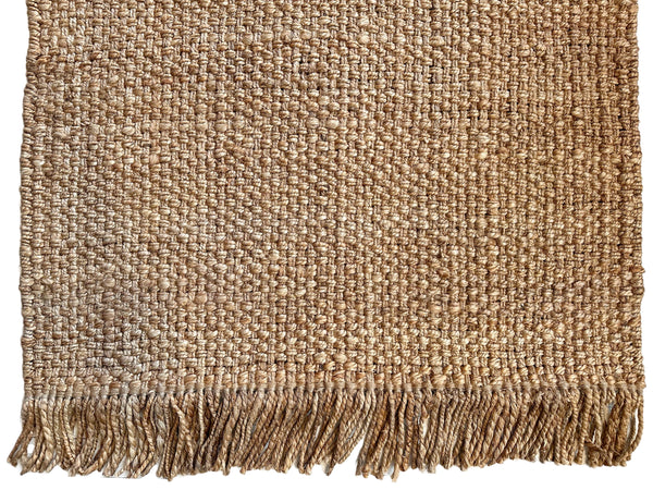 Handwoven Jute Rug / Runner with Tassels