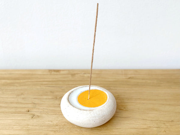 Hand-Painted Ceramic Incense Holder