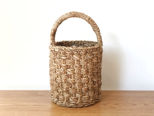 Handwoven Basket with Top Handle Small